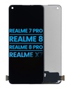 Bloc écran LCD sans chassis compatible Realme 7 PRO - 8 - 8 PRO - X7 - Aftermarket Incell - Toutes couleurs