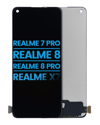 [107082117802] Bloc écran LCD sans chassis Aftermarket Incell compatible pour REALME 7 PRO / REALME 8 / REALME 8 PRO / REALME X7