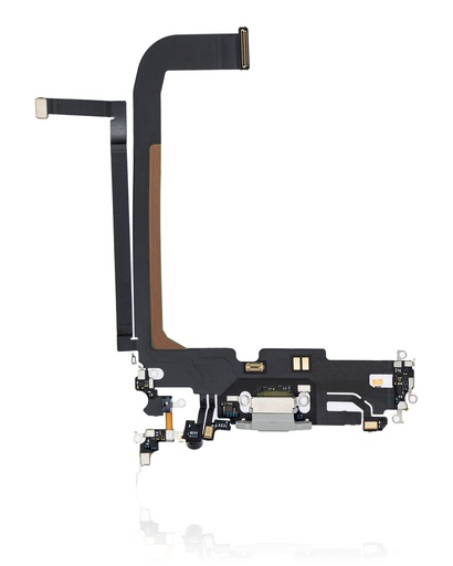 [107082080759] Nappe connecteur de charge compatible pour iPhone 13 Pro Max - PREMIUM - Argent