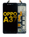 Bloc écran LCD avec châssis compatible OPPO A37- Reconditionné - Noir