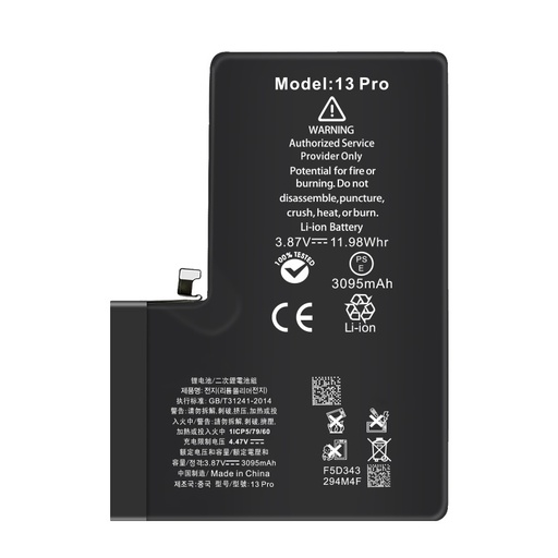 [BATT-IP13P] Batterie iPhone 13 Pro Ti - adhésif inclus