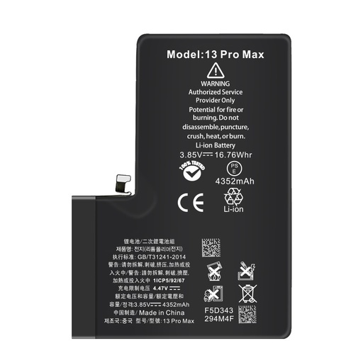 [BATT-IP13PM] Batterie iPhone 13 Pro Max - adhésif inclus