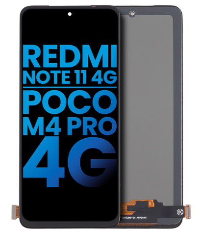 [107082126306] Bloc écran LCD avec châssis compatible Xiaomi Redmi Note 11 4G - Aftermarket: Incel - Toutes couleurs