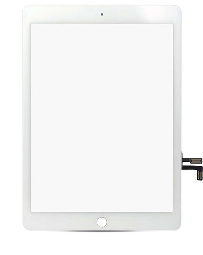 [107082005305] Vitre tactile compatible pour iPad Air 1/ iPad 5 (2017) sans bouton - Blanc - Reconditionné