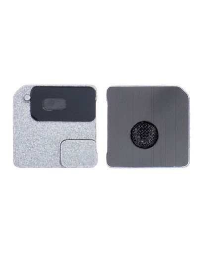[107082025670] Grille pour micro de caméra arrière compatible pour iPhone 12 Mini - Noir - Pack de 10