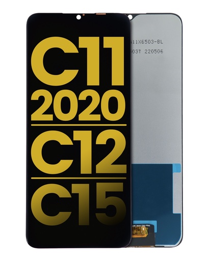 [107082115802] Bloc écran LCD sans châssis compatible Realme C11 2020 - C12 - C15 - C25 - Reconditionné - Toutes couleurs