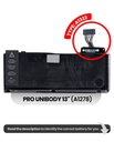 Batterie A1322 compatible pour MacBook Pro Unibody 13" A1278 - Milieu 2009 à Milieu 2012