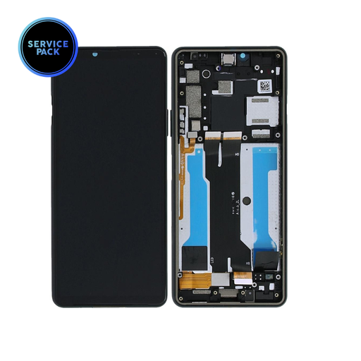 [A5034092A] Bloc écran OLED avec châssis pour Sony Xperia 10 III XQ-BT52 double SIM - SERVICE PACK - Noir