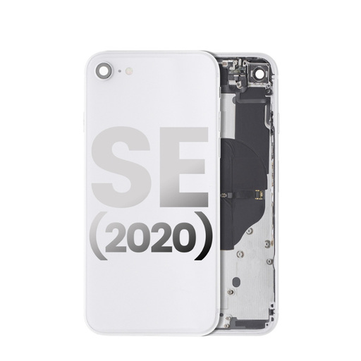 [107082089990] Châssis avec nappes pour iPhone SE 2020 - Grade A - avec logo - Blanc