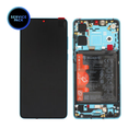 Bloc écran OLED avec batterie pour Huawei P30 Nouvelle Version - SERVICE PACK - Bleu