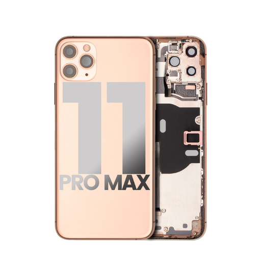 [107082009887] Châssis avec nappes pour iPhone 11 Pro Max - Grade A - avec Logo - Or