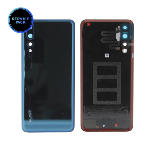 [02351WRT] Vitre arrière pour Huawei P20 Pro - Bleu - SERVICE PACK