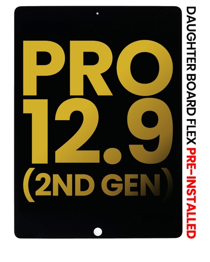 [107082006413] Bloc écran LCD pour iPad Pro 12,9 2e GEN - Reconditionné - Noir