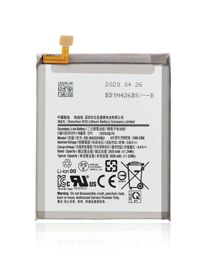 [107082071422] Batterie compatible pour SAMSUNG A10e - A102 et A20e - A202