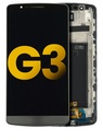 Bloc écran LCD avec châssis pour LG G3 - Reconditionné - Noir