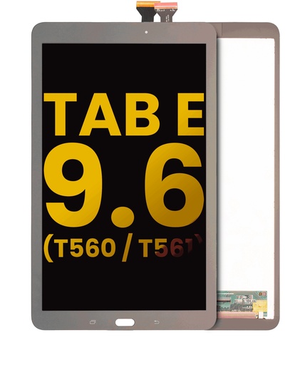[107081016209] Bloc écran LCD sans châssis pour SAMSUNG Tab E 9.6 - T560/T561 - Reconditionné - Noir