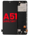 Bloc écran OLED avec châssis compatible SAMSUNG A51 4G - A515 - Aftermarket Plus - Toutes couleurs