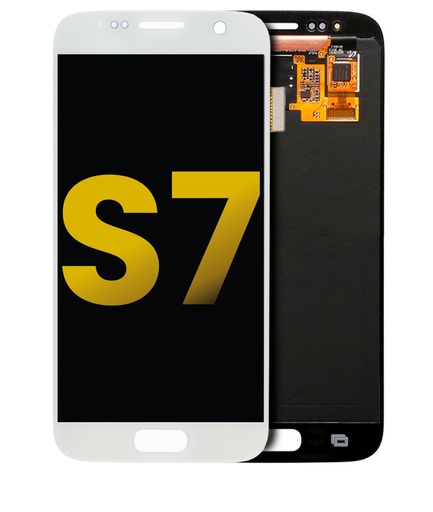 [107082010724] Bloc écran OLED pour SAMSUNG S7 - G930 - Reconditionné - Blanc