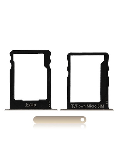 [107082021323] Tiroir SIM et carte SD compatible Huawei P8 Lite - Or