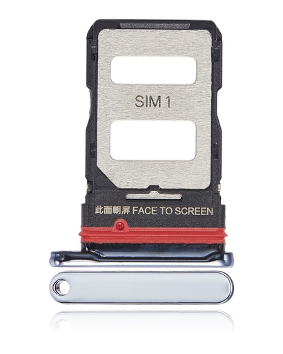 [107082123424] Tiroir SIM double compatible Xiaomi 11T Pro - 11T - Blanc clair de lune