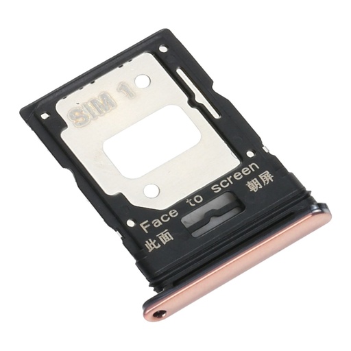 [107082114621] Tiroir SIM double compatible Xiaomi Mi 11 Lite - Rose pêche