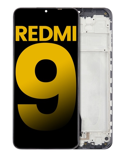 [107082114001] Bloc écran LCD avec châssis compatible Xiaomi Redmi 9 - Poco M2 - Reconditionné - Toutes couleurs