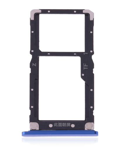 [107082121120] Tiroir SIM double compatible Xiaomi Mi 8 Lite - Bleu Aurora