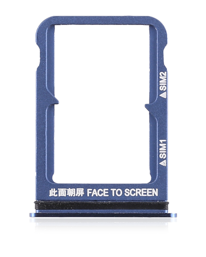 [107082068820] Tiroir SIM double compatible Xiaomi Mi 8 - Bleu