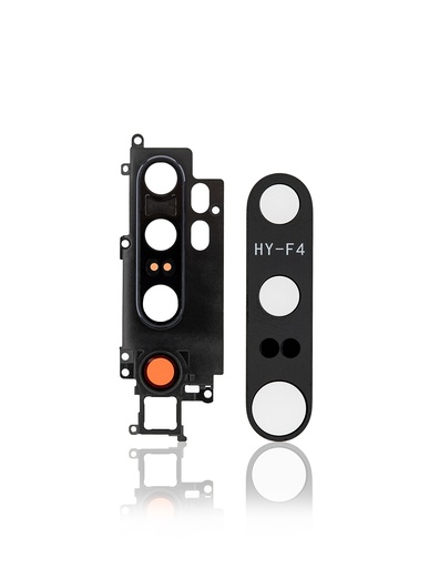 [107082074923] Lentille caméra arrière avec support compatible Xiaomi Mi Note 10 - Noir