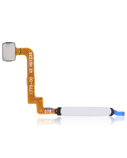 [107082120848] Lecteur d'Empreintes Digitales avec nappe compatible Xiaomi Redmi Note 10 - Galet blanc