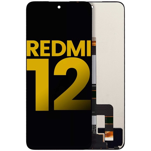 [107082139203] Bloc écran LCD sans châssis compatible Xiaomi Redmi 12 - Reconditionné - Toutes couleurs
