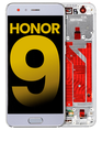 Bloc écran LCD avec châssis compatible Honor 9 - Reconditionné - Gris Glacier