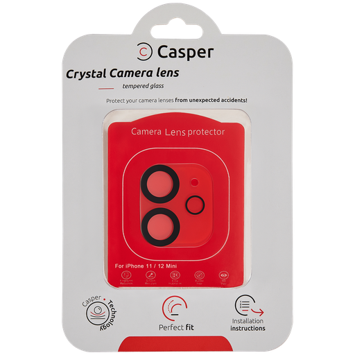 [107085002171] Verre full cover camera pour iPhone 11 - 12 Mini Apple - Casper