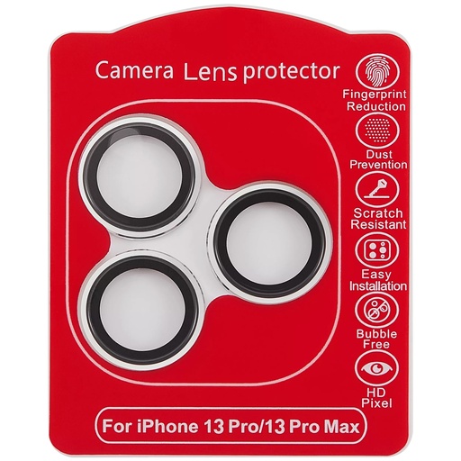 [107085002152] Protection lentille pour iPhone 13 Pro - 13 Pro Max - Apple - Casper - Argent