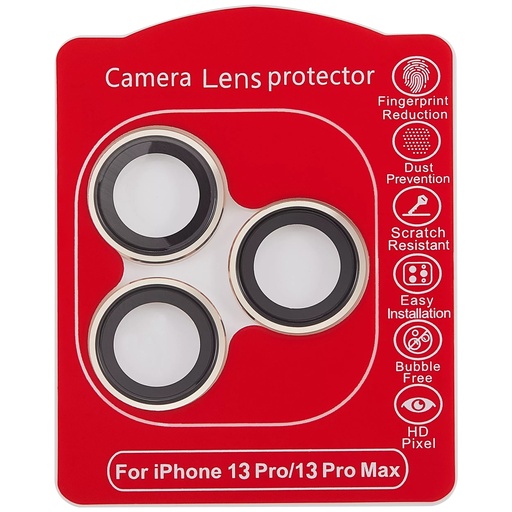 [107085002150] Protection lentille pour iPhone 13 Pro - 13 Pro Max - Apple - Casper - Or