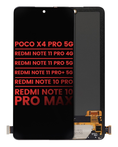 [107082134103] Bloc écran OLED avec châssis compatible Xiaomi Poco X4 Pro 5G -  Redmi Note 11 Pro 4G -  Note 11 Pro 5G -  Note 11 Pro Plus 5G -  Redmi Note 10 Pro -  Redmi Note 10 Pro Max - Aftermarket Plus - Toutes couleurs