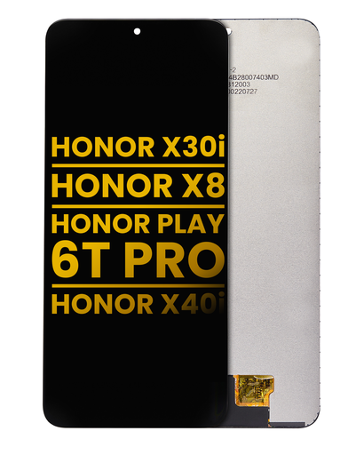 [107082134801] Bloc écran LCD sans châssis compatible Honor X30i - Honor X8 - Honor Play 6T Pro - Honor X40i - Reconditionné - Toutes couleurs