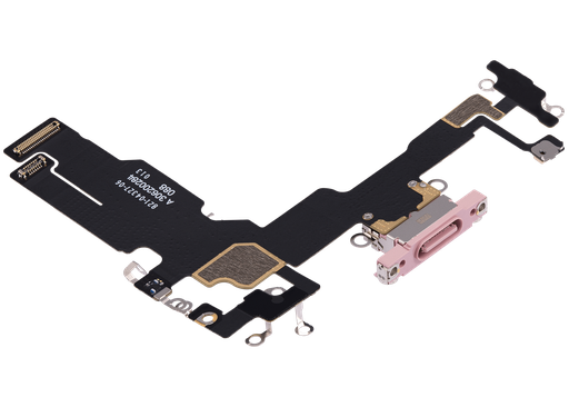 [107082130524] Connecteur de charge avec nappe compatible iPhone 15 - Premium - Rose