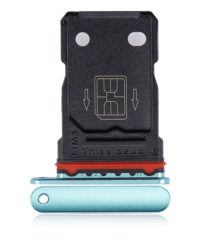 [107082084025] Tiroir SIM double compatible OnePlus 8T - Vert Aquamarine
