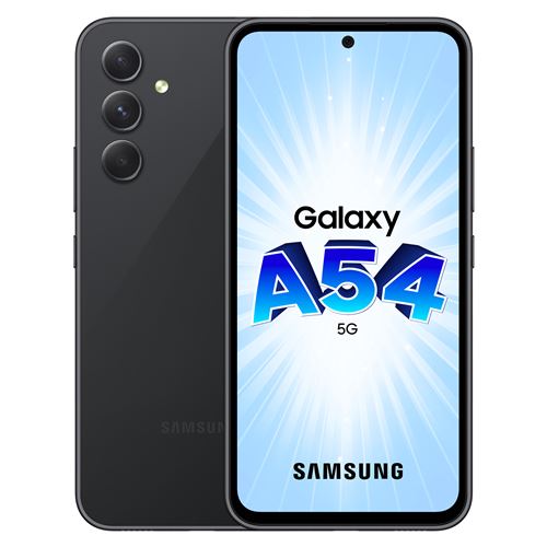 [902A505251404] Téléphone Samsung A54 5G -128GB désimlocké - Graphite - Grade A+
