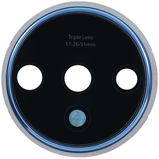 [107082073241] Lentilles camera arrière avec support compatible OnePlus 7T - Bleu Glacier