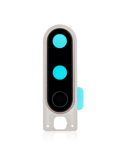 [107082004928] Lentille caméra arrière avec support compatible OnePlus 8 - Polar Silver
